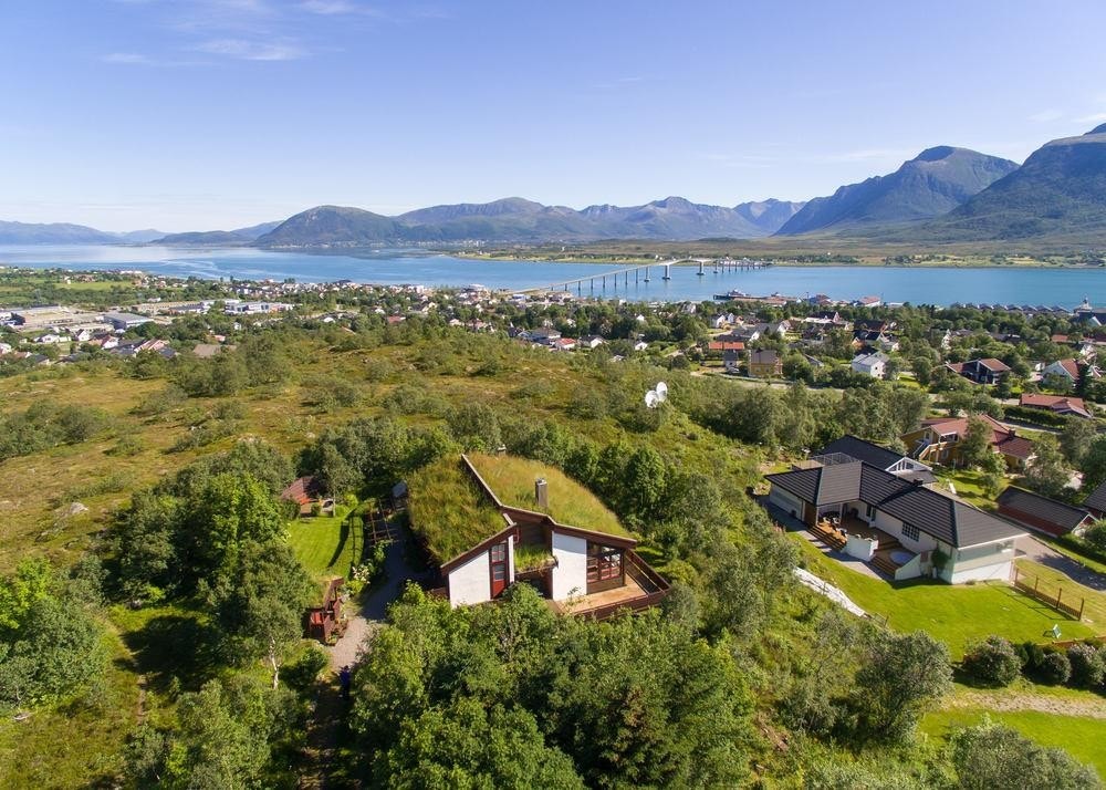 Dronefoto mot nordøst Galleribilde