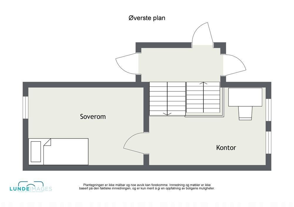 Plantegning øverste plan Galleribilde