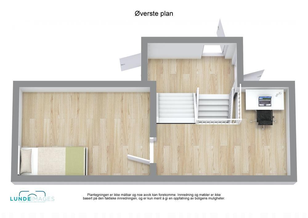 Plantegning øverste plan Galleribilde