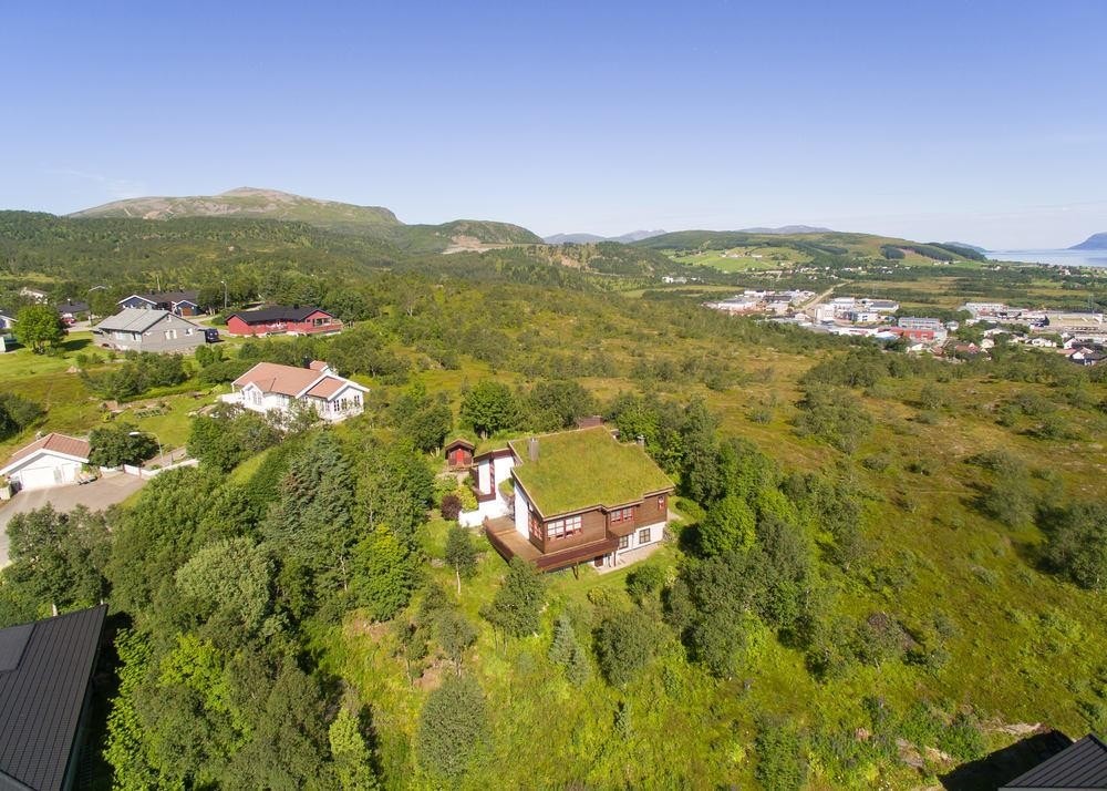 Eiendommen sett fra lufta Galleribilde