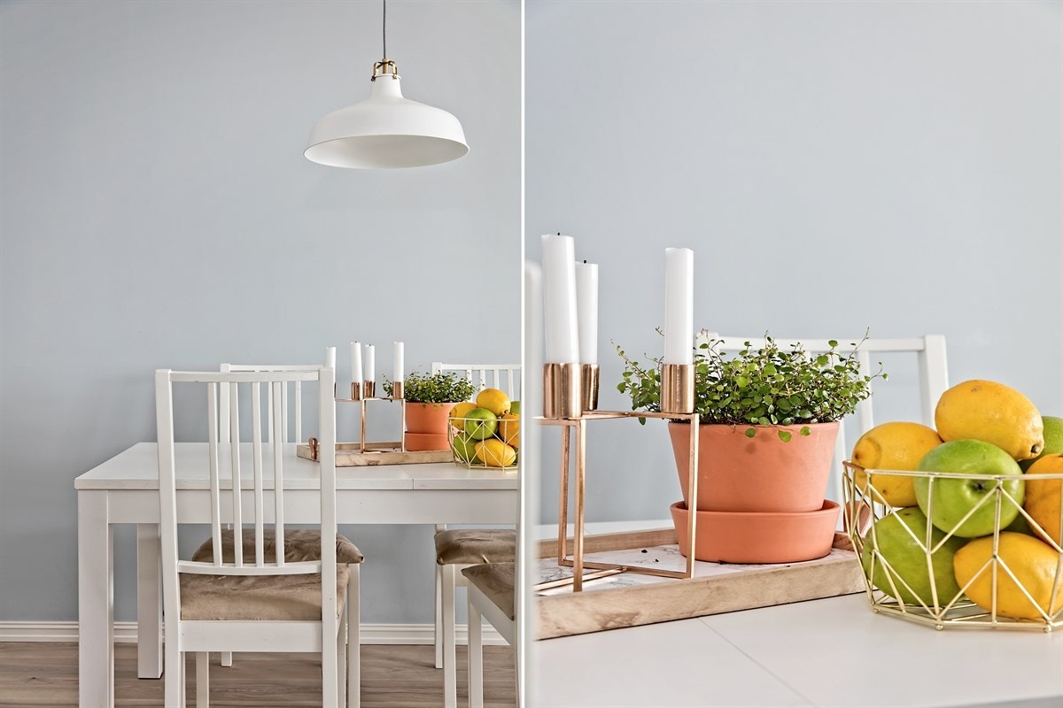 Det er god plass til stort spisebord der du kan invitere til hyggelige middagsselskaper og andre sammenkomster. Galleribilde