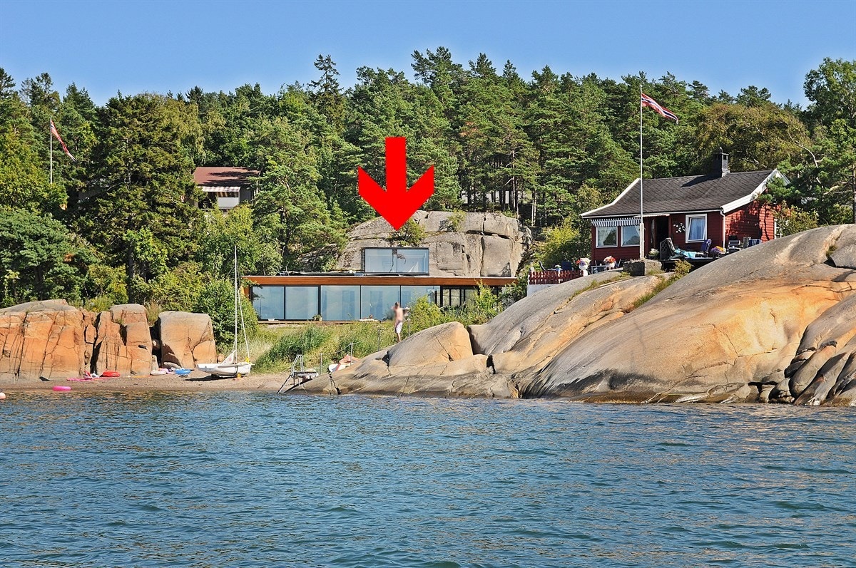 Idylliske Slottsvika 14 i Sandefjord Galleribilde