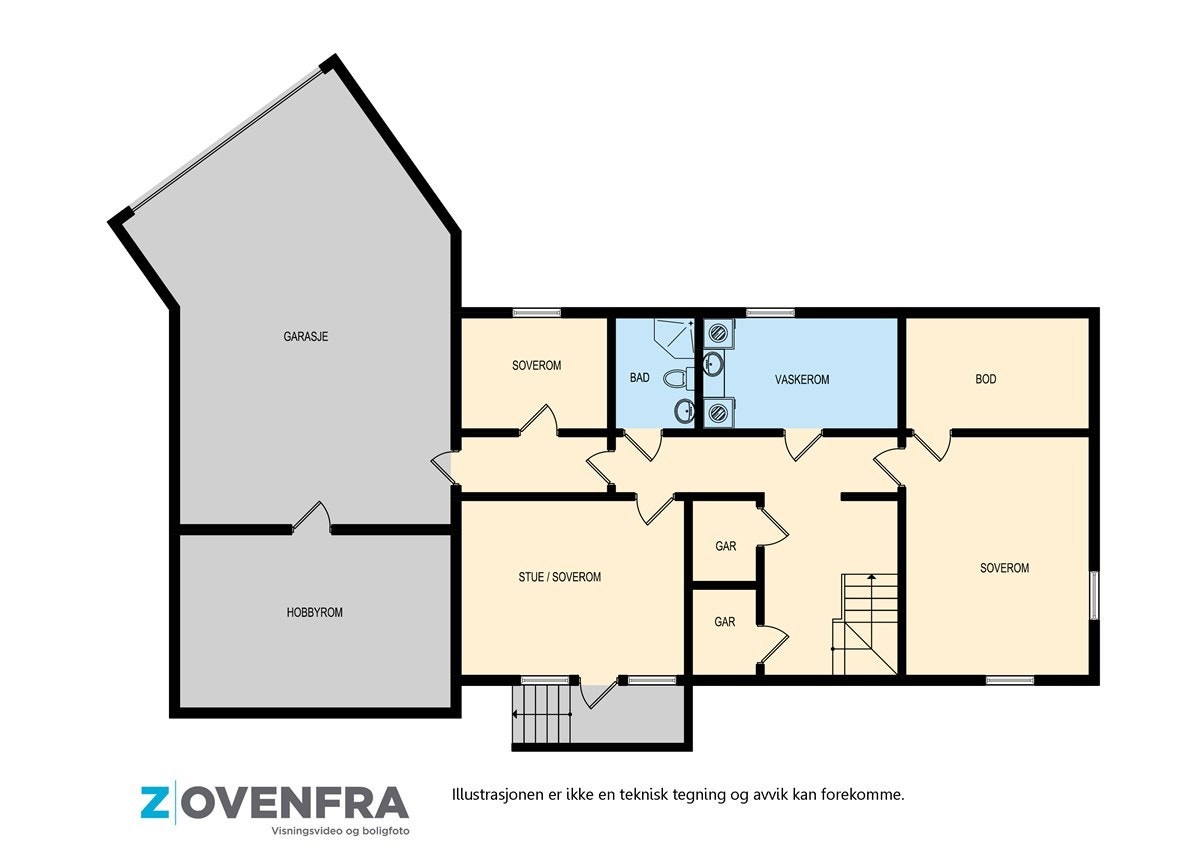 Plantegning underetasje Galleribilde