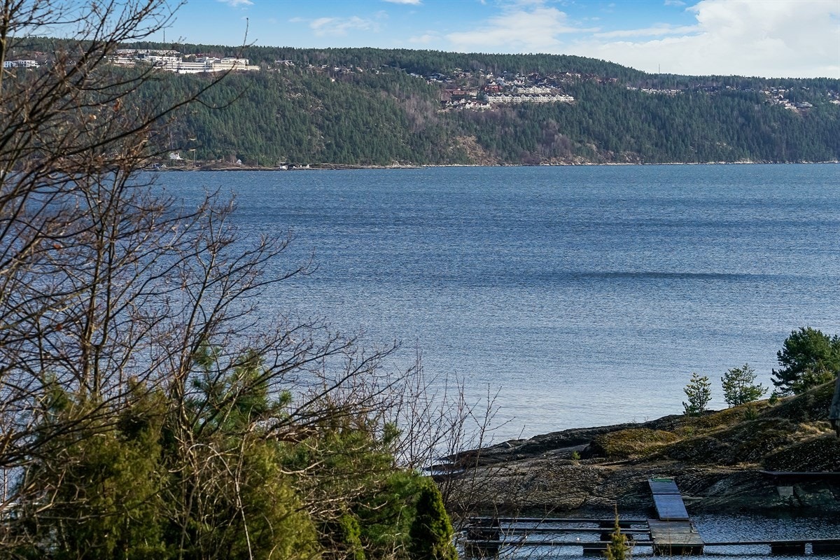 Utsikt fra andre etasje mot Nesodden Galleribilde