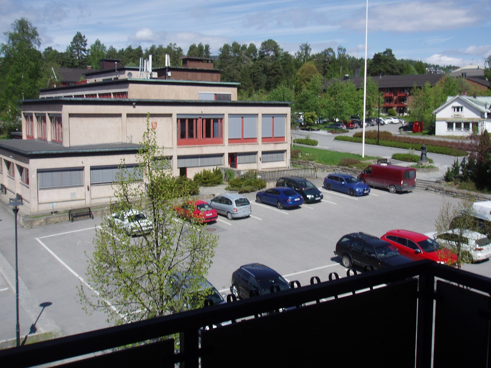 Utsikt fra balkongen Galleribilde