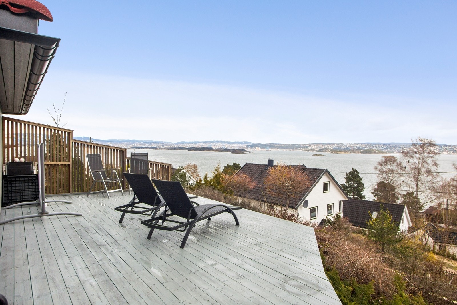 Terrasse med panoramautsikt Galleribilde