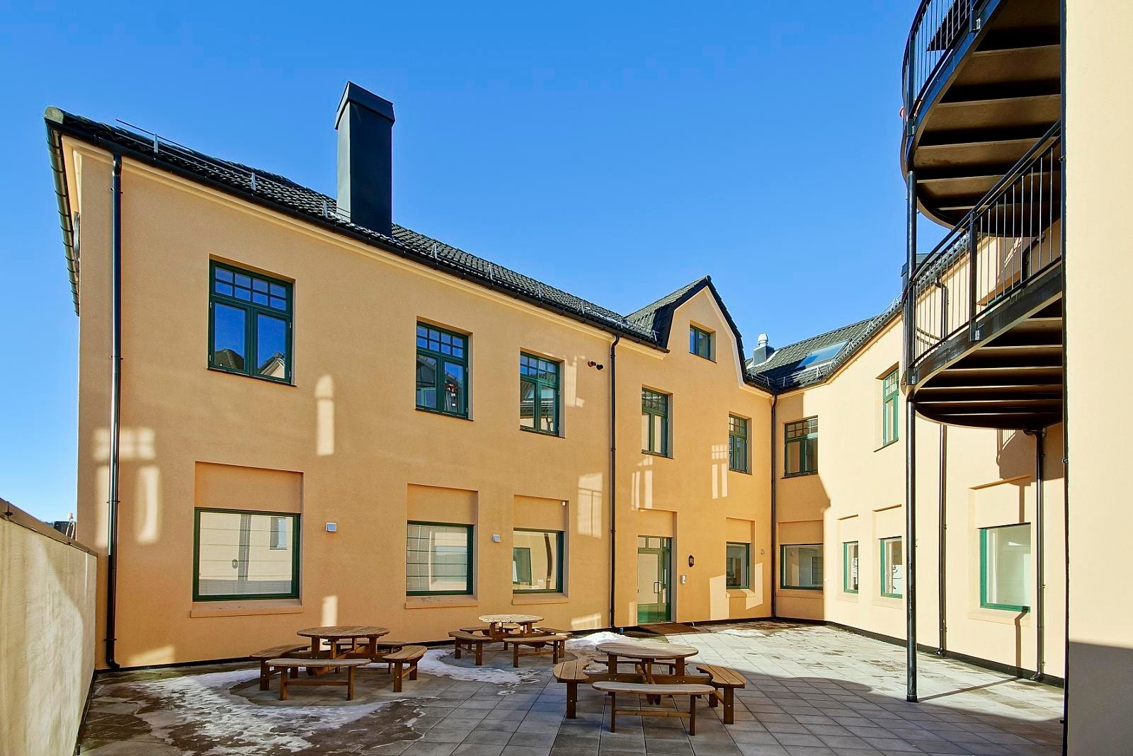 Flott skjermet ute område Galleribilde