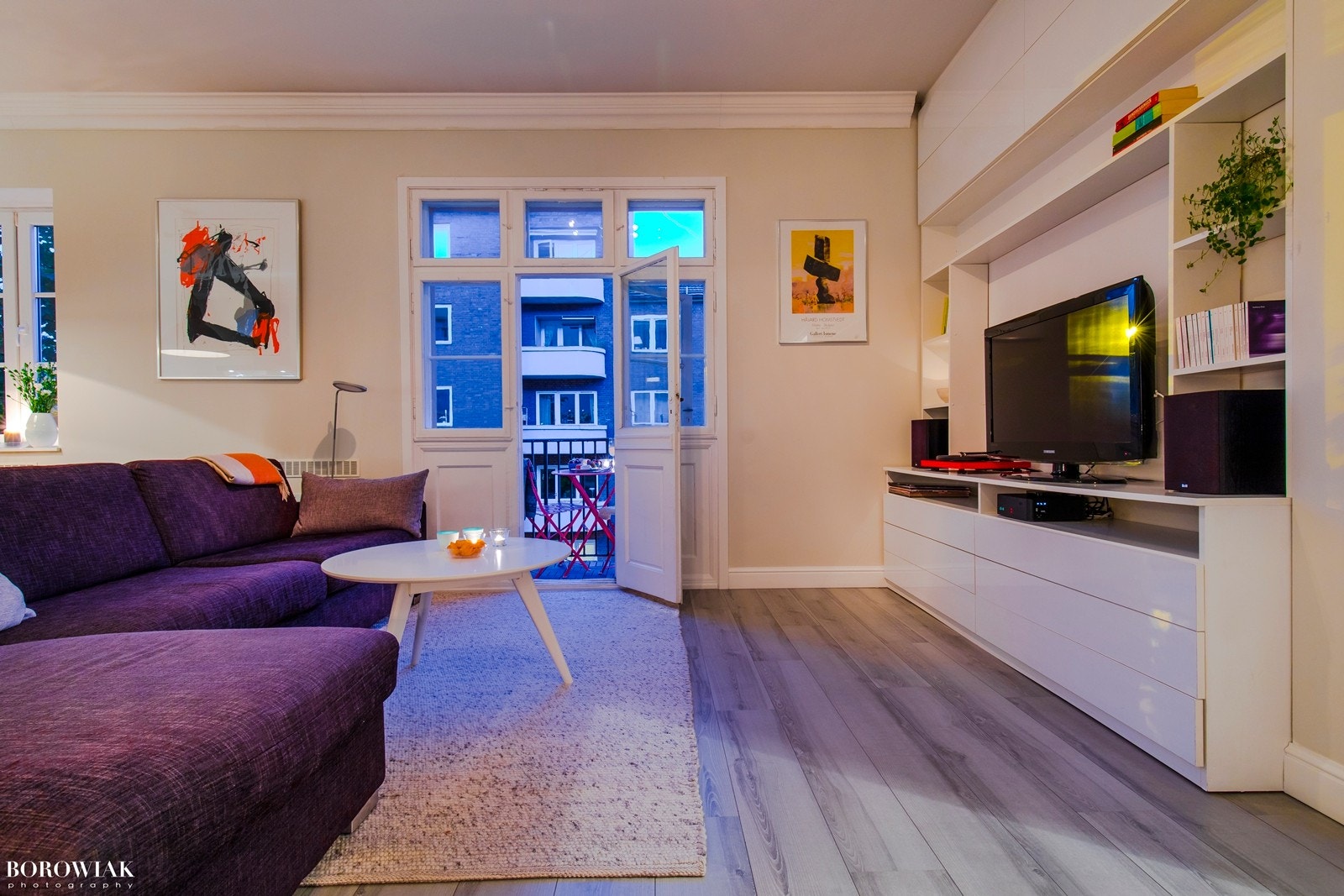 Kveldsstemning fra stuen Galleribilde