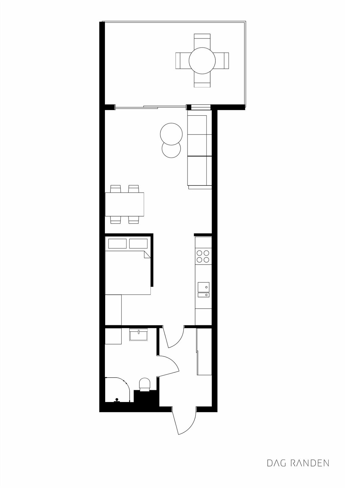 Plantegning av leiligheten. Galleribilde