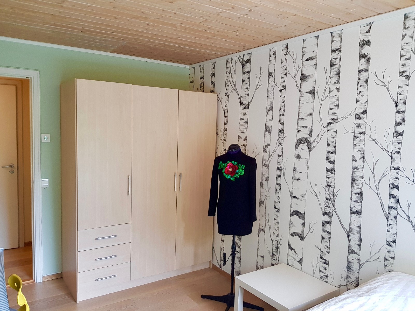 Fotottapet på soverom Galleribilde