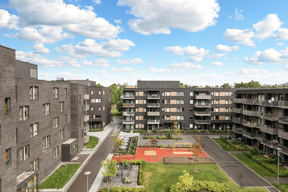 Nydelig utsikt fra balkongen Galleribilde