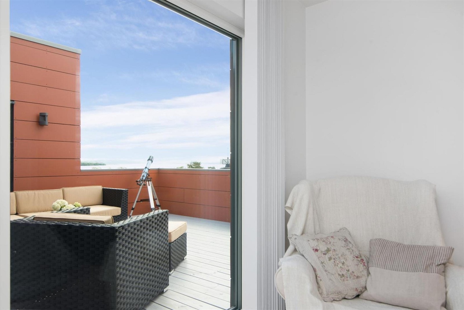 Utsikten fra ene soverommet i 2.plan Galleribilde