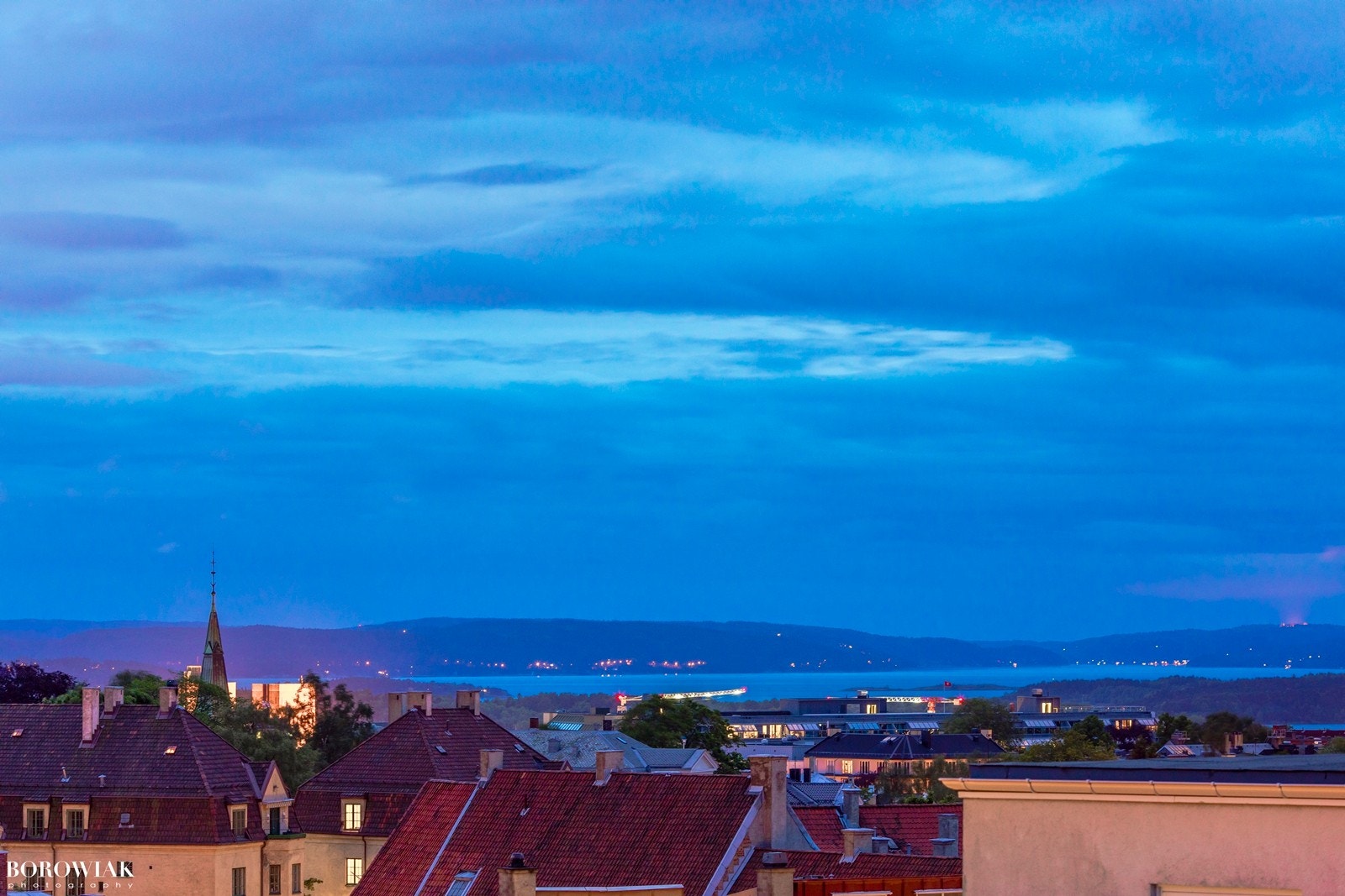 Fantastisk utsikt fra terrassen Galleribilde