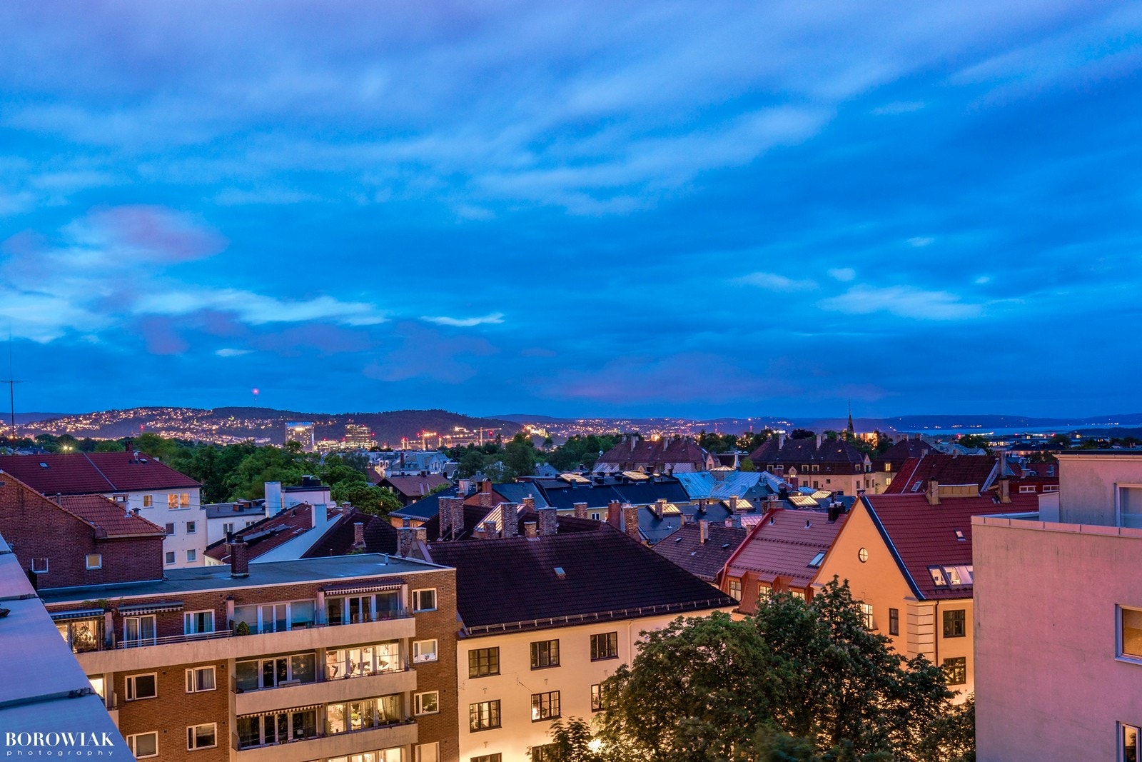 Utsikt fra takterrassen Galleribilde