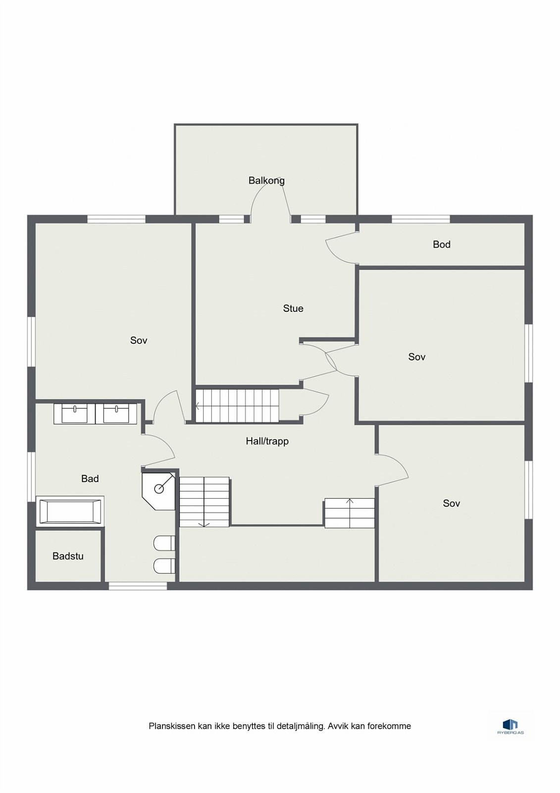 Planskisse 2. etg. Galleribilde