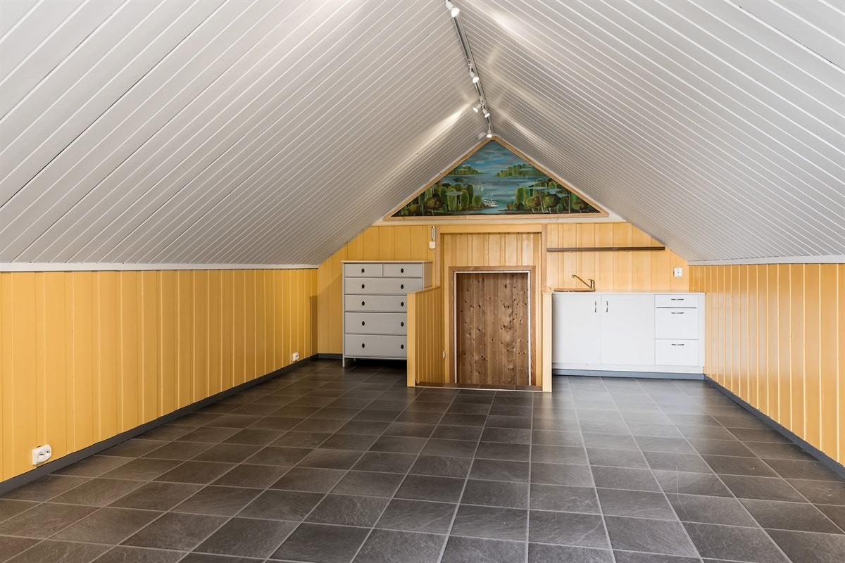 Det er et praktisk hybelkjøkken på i annekset Galleribilde