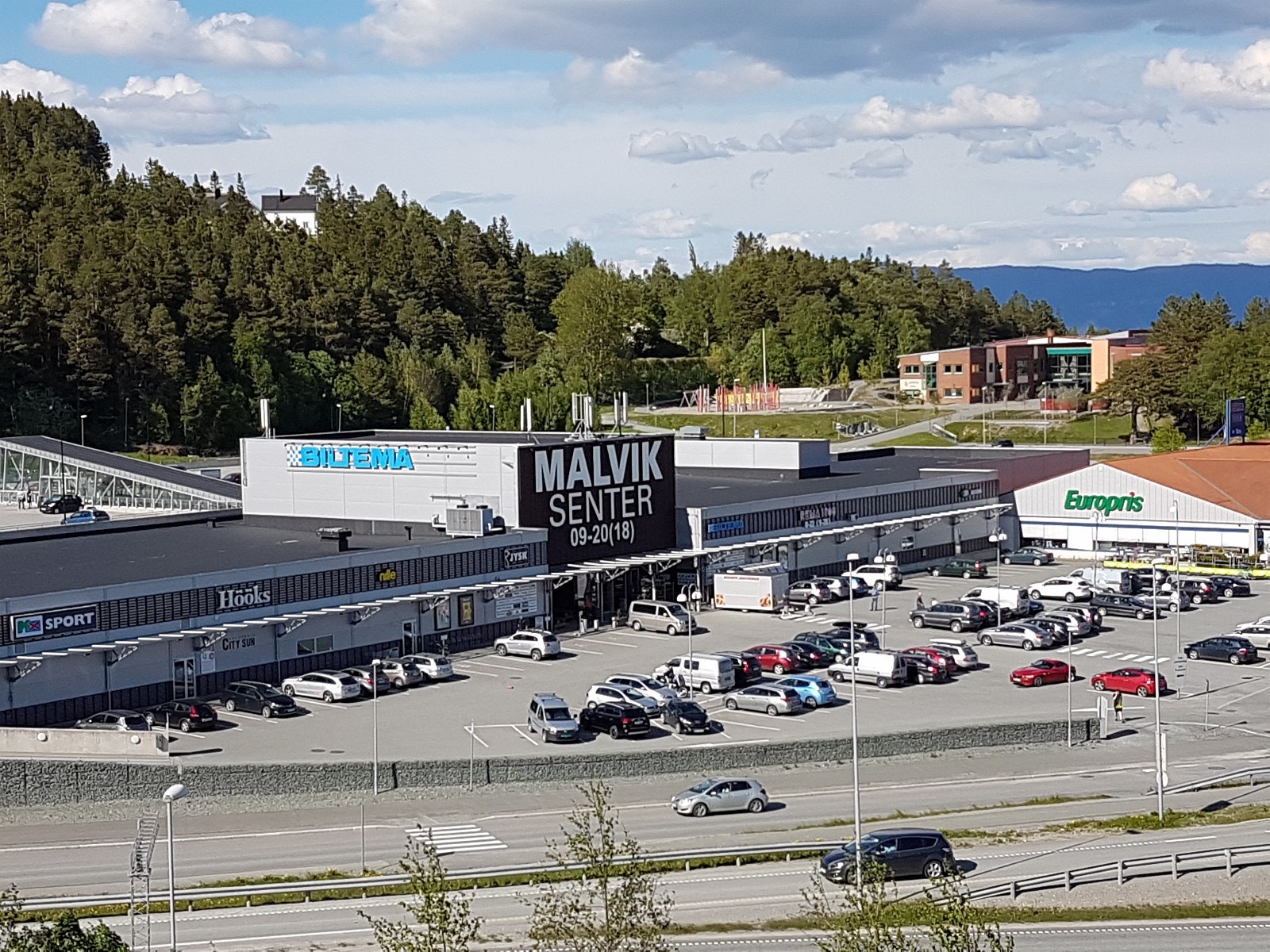 Malvik kjøpesenter ligger i gangavstand fra utbyggingsområdet. Galleribilde