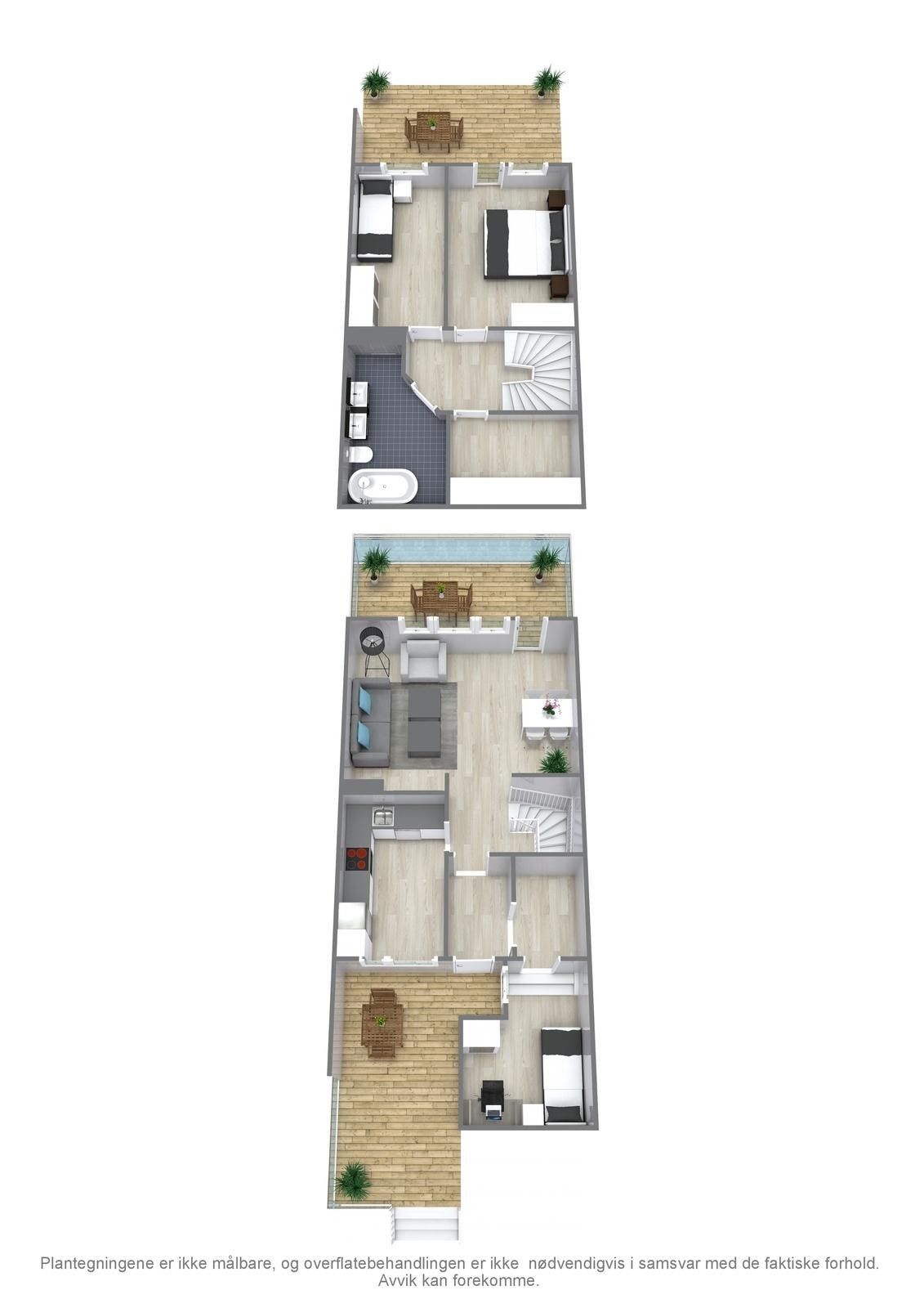 3D Plantegning - Boligen Galleribilde