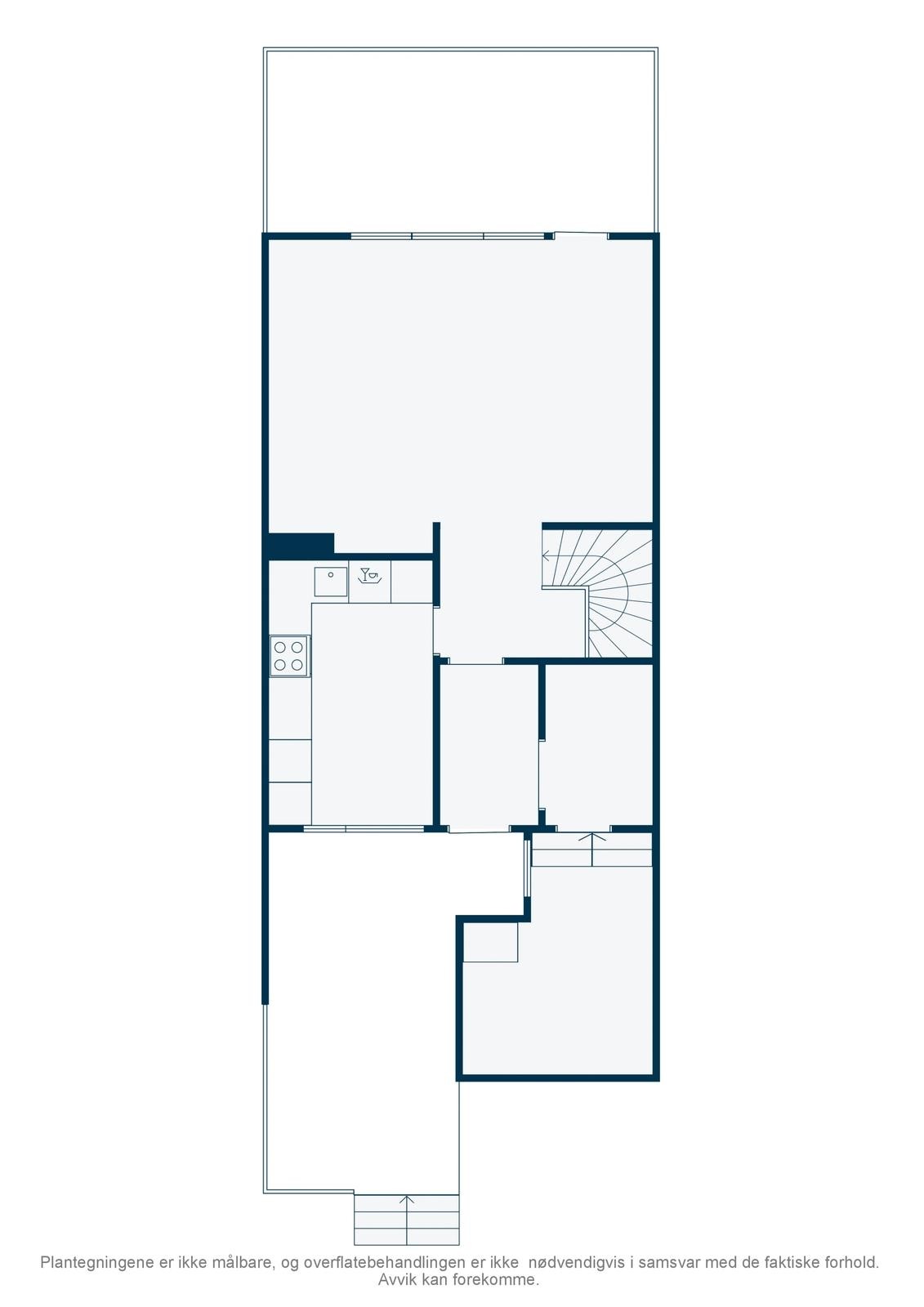 2D Plantegning - 1.etg Galleribilde