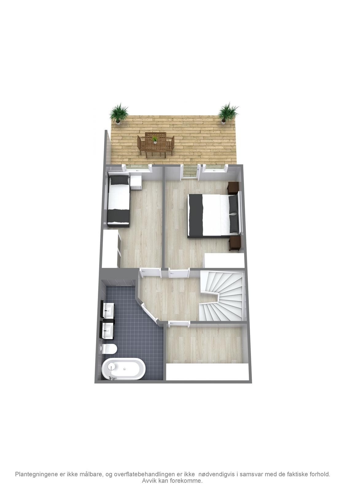 3D Plantegning - U.etg Galleribilde