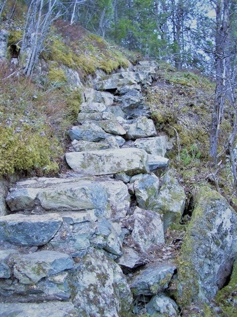 Nærmiljø: Det er flere turmuligheter og historiske steder i Malvik. Tyskertrappene ligger like ved rådhuset i Hommelvik, stien går via Jernbanedammen og helt opp til Stavsjøen. Galleribilde
