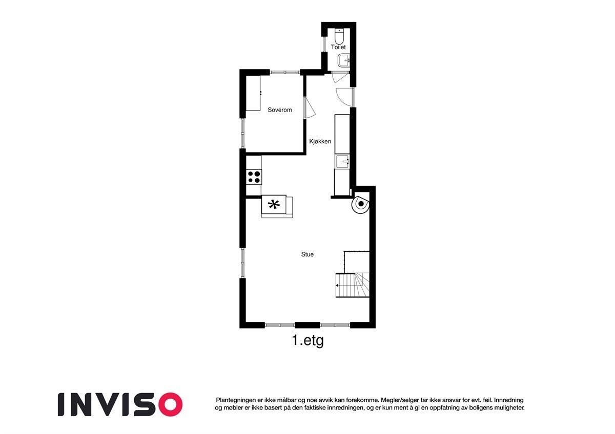 Plantegning 1. etasje Galleribilde