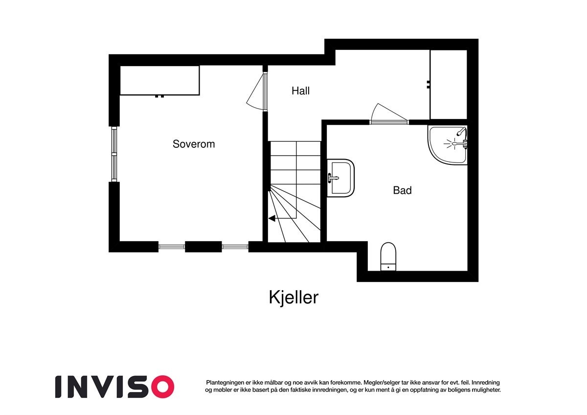 Plantegning underetasje Galleribilde