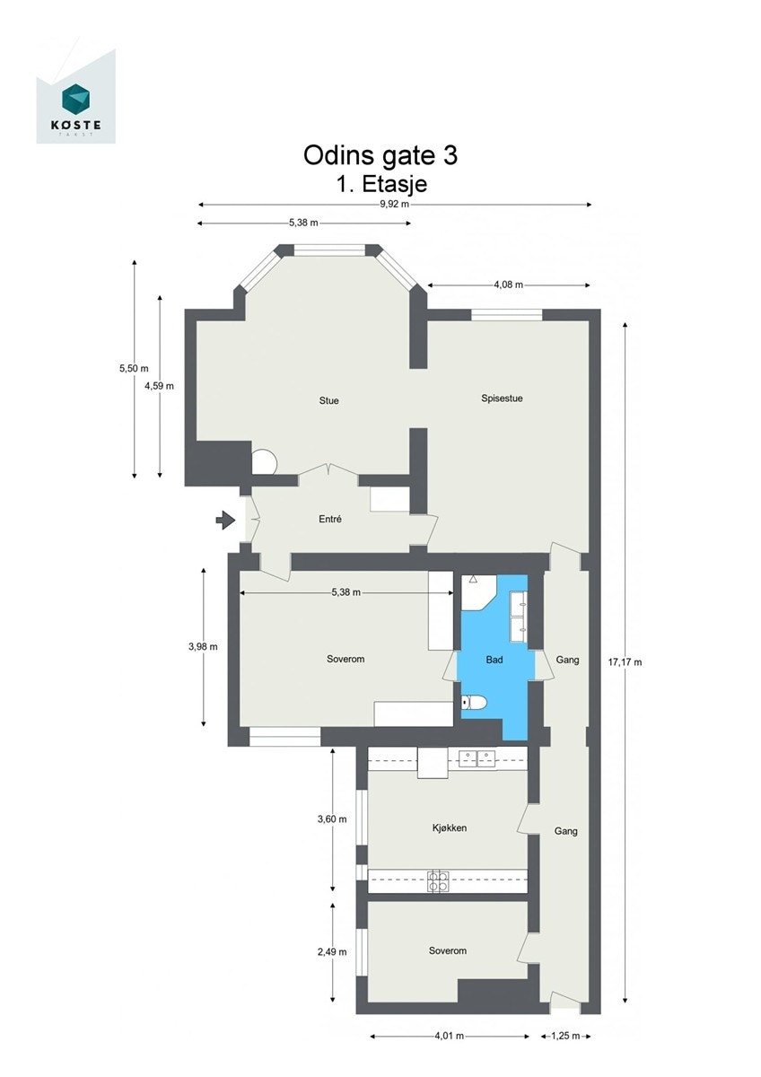 Plantegning Galleribilde