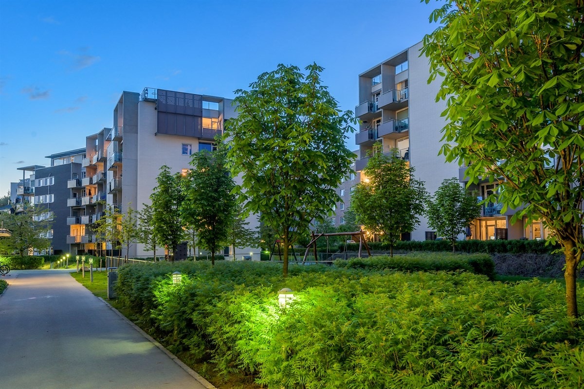 Boligområde. Galleribilde