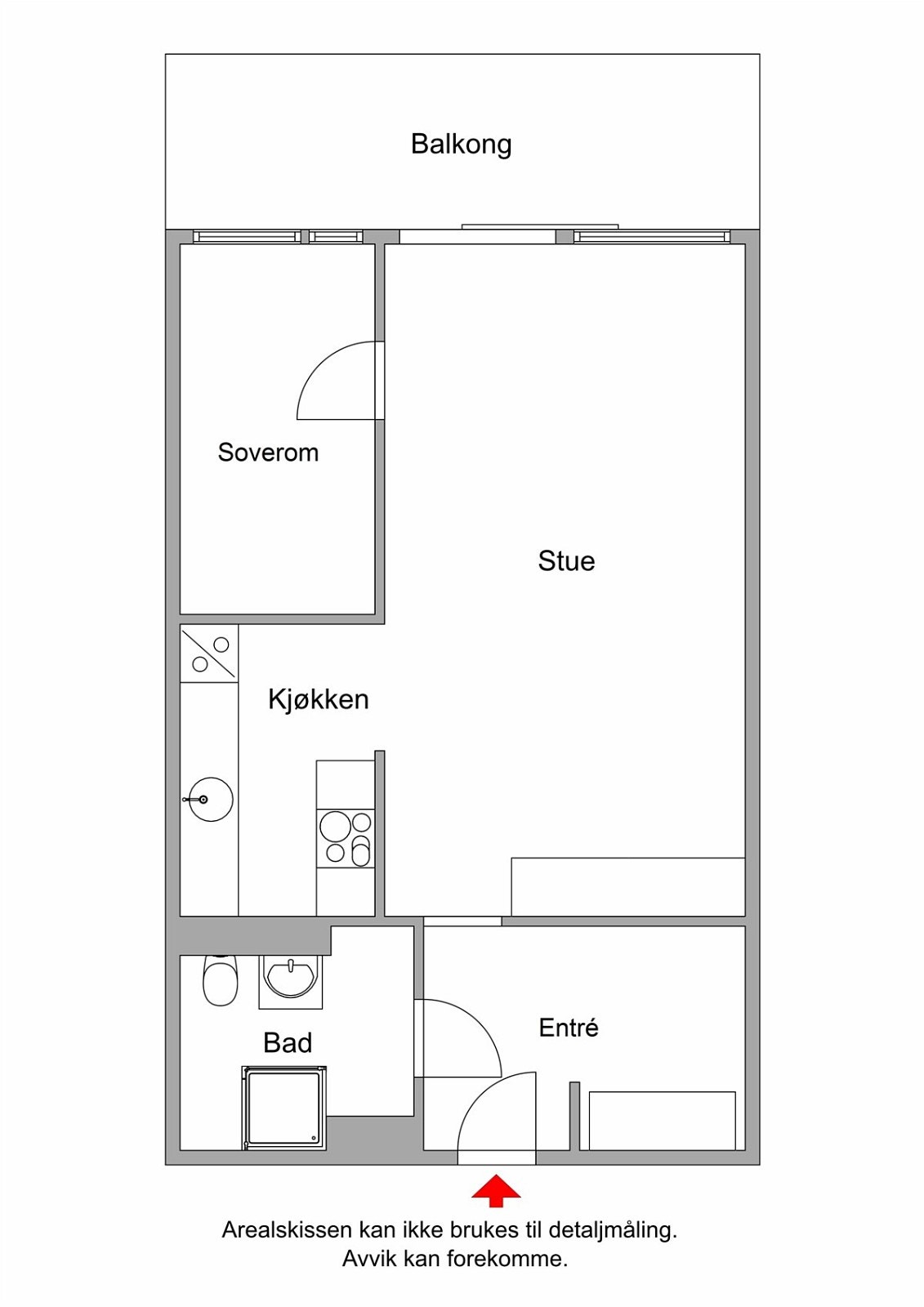 Plantegning 2D - Hovseterveien 32 A Galleribilde