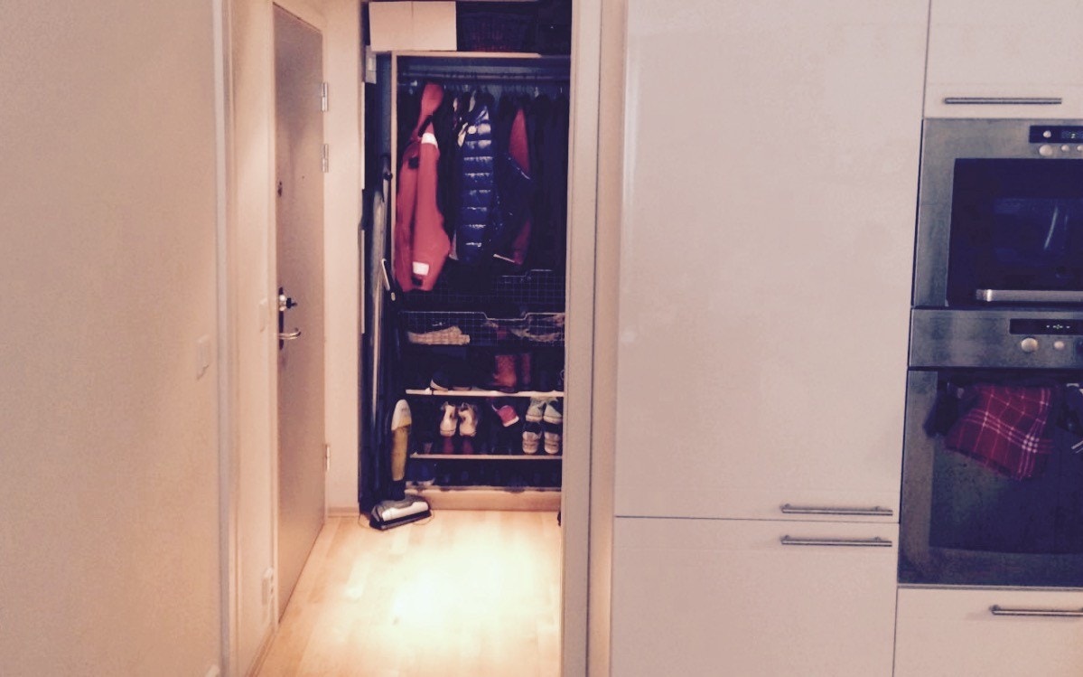 Gang mot kjøkken og bad Galleribilde