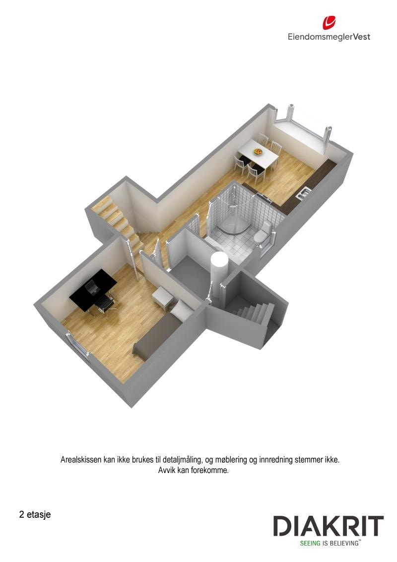 Plantegning 3D Galleribilde
