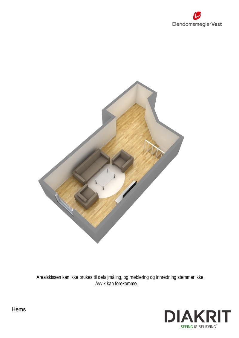 Plantegning 3D Galleribilde