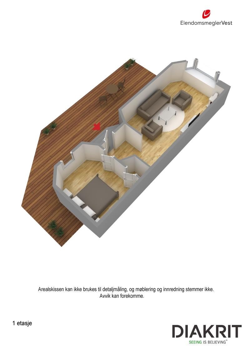 Plantegning 3D Galleribilde