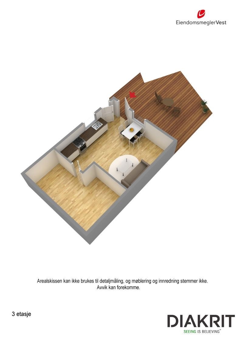 Plantegning 3D Galleribilde