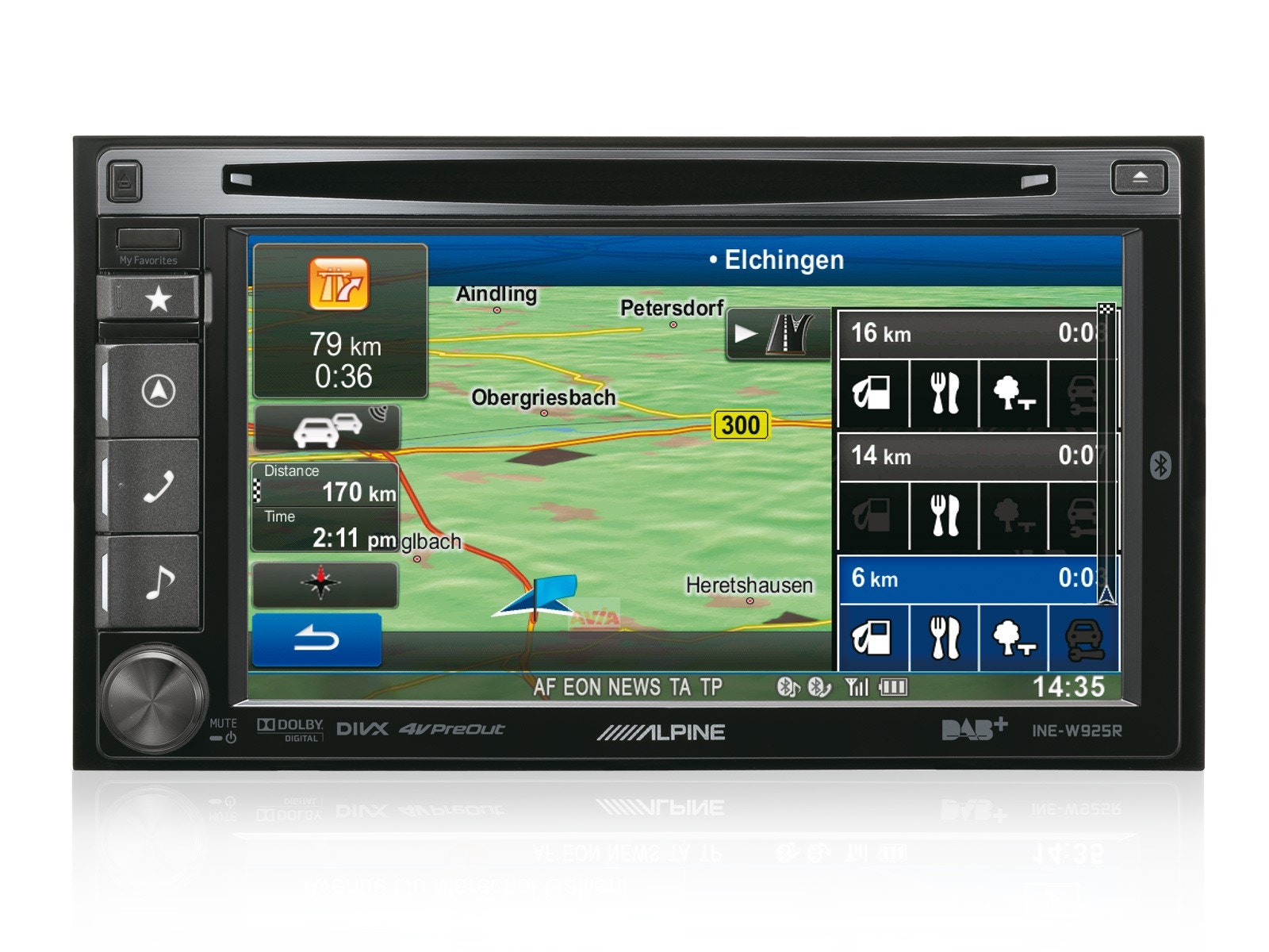 Alpine INEW925R Avansert Navi Stasjon med DAB+ radio og ryggekamera