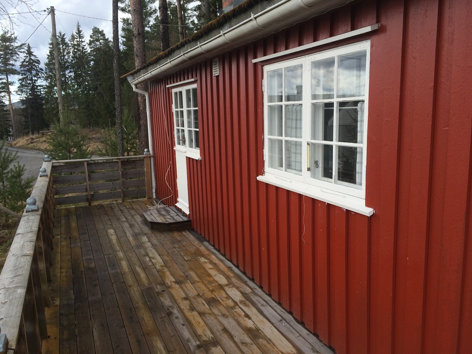 Vestveggen med terrasse Galleribilde