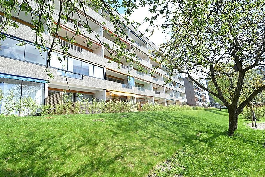 Hyggelige grøntarealer omkranser blokken Galleribilde