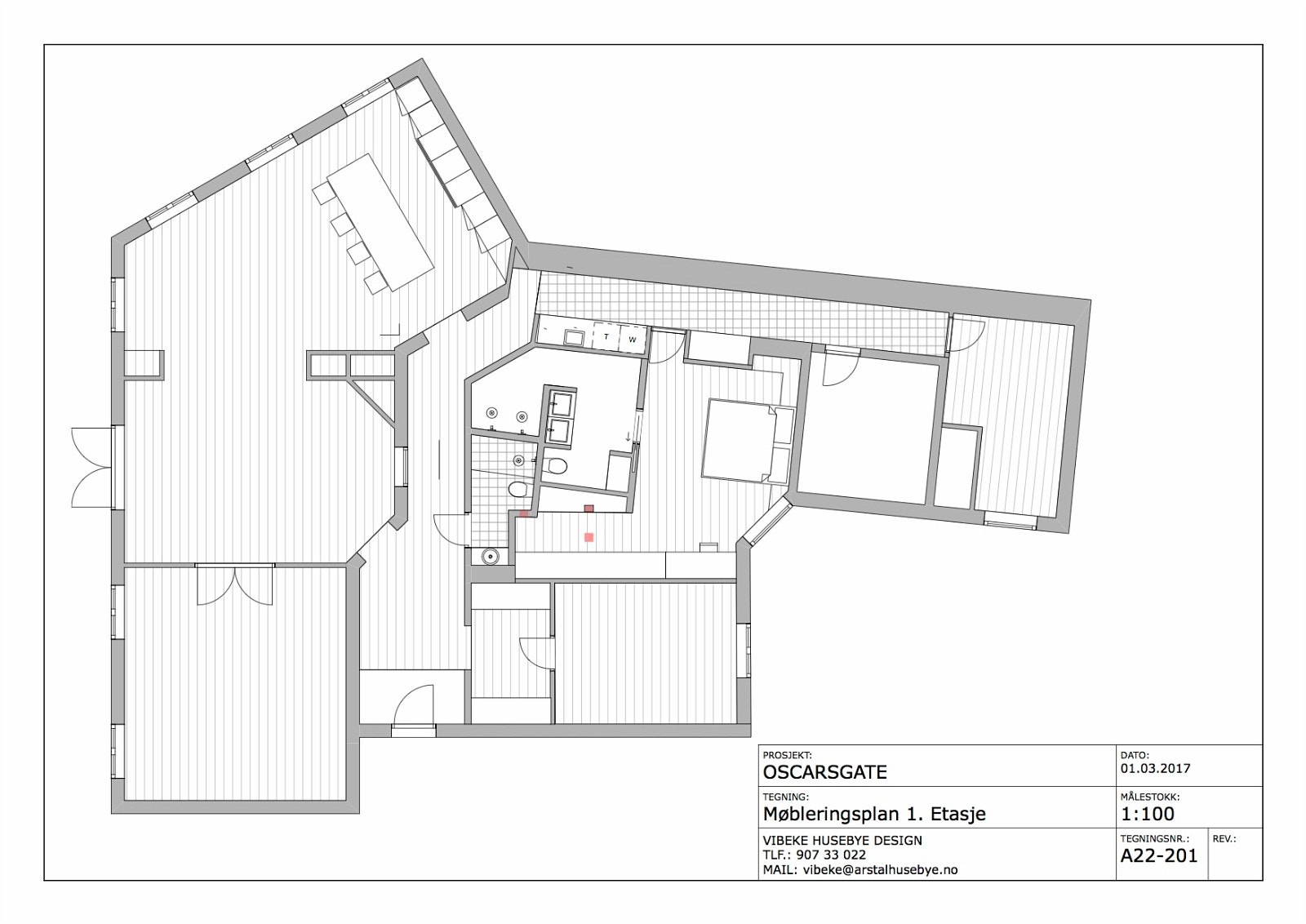 Planløsning: 3. etage Galleribilde