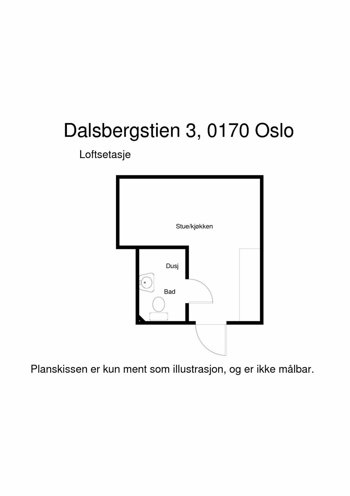 Planskisse Galleribilde