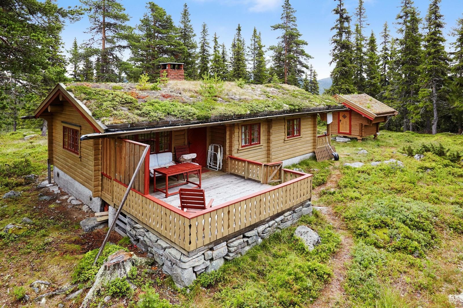 Terrasse med levegg Galleribilde