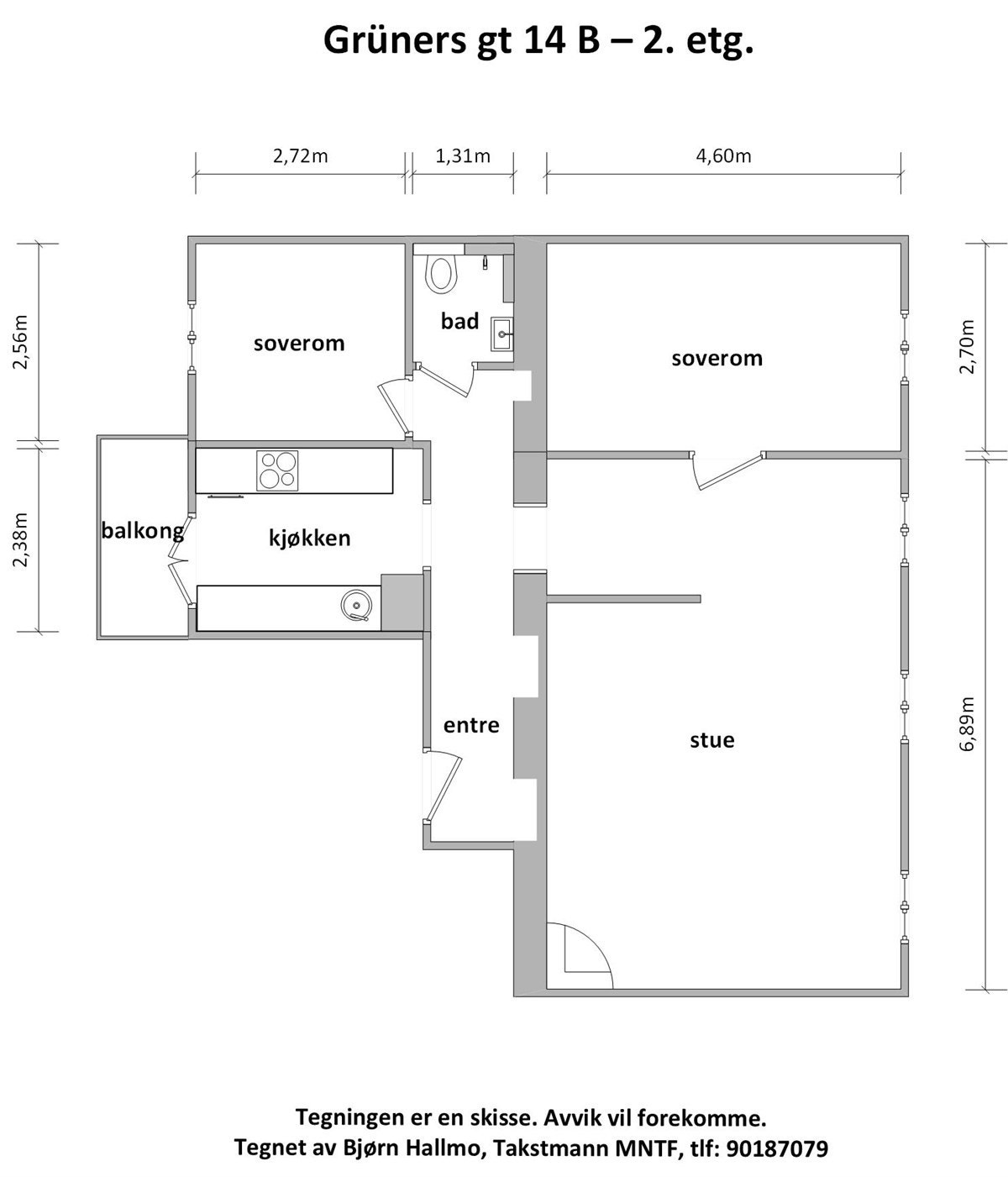 Planskisse Galleribilde