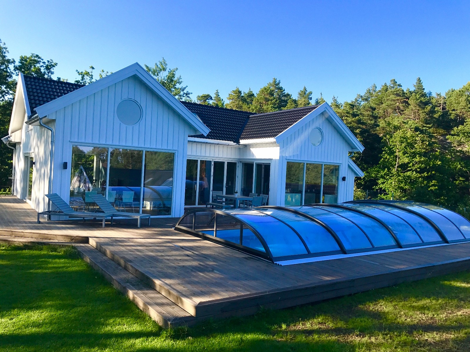 Skyvbart overbygg - godkjent som sikring. Meget enkel betjening! Galleribilde