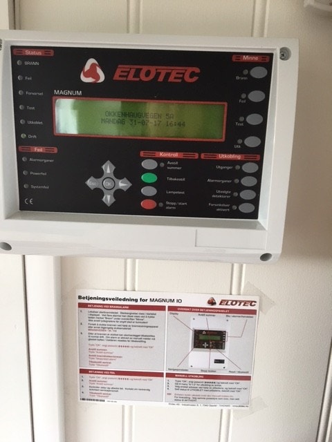 Elotek Brannvarslingsanlegg, for din sikkerhet. Galleribilde