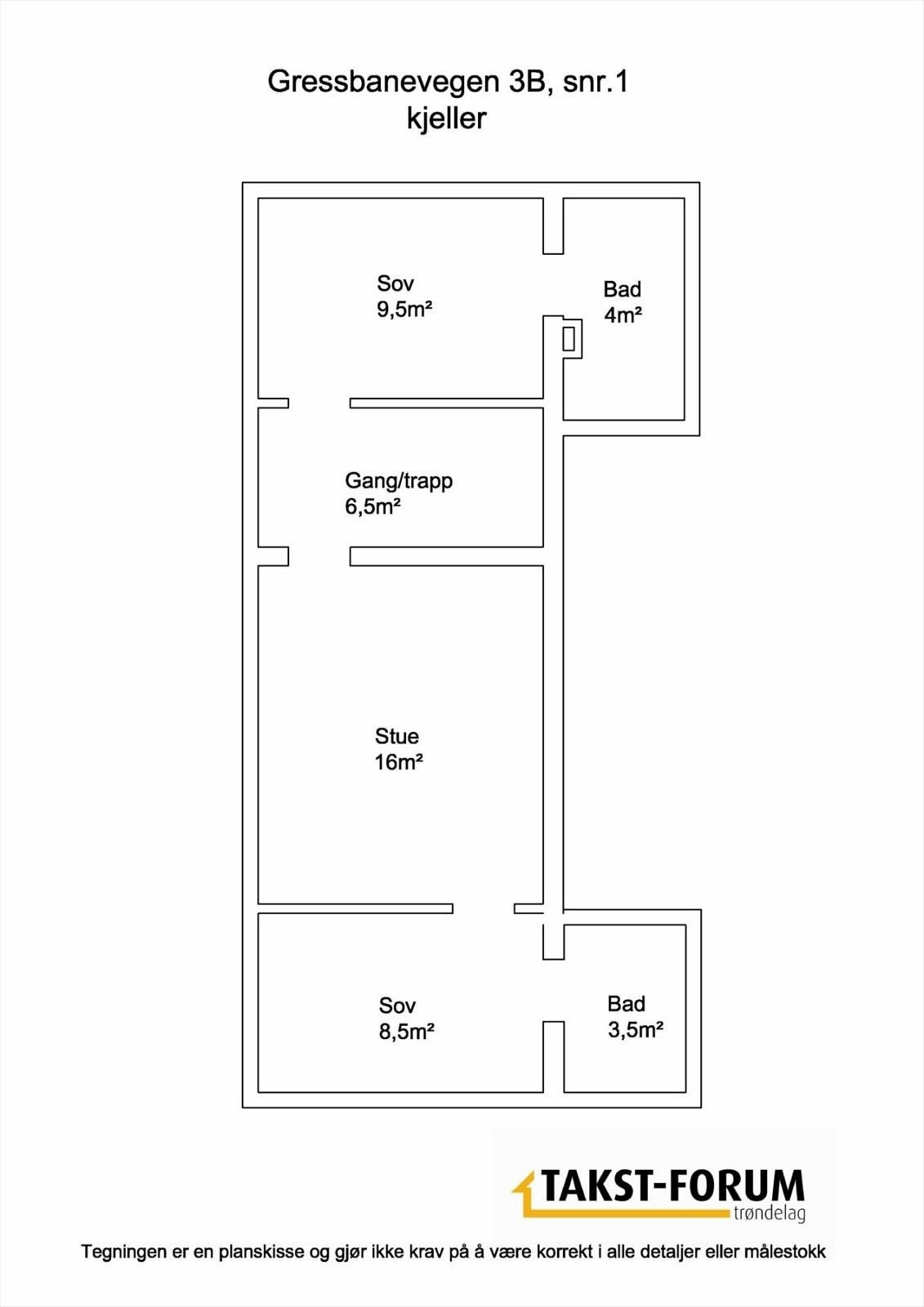 Plantegning kjeller Galleribilde