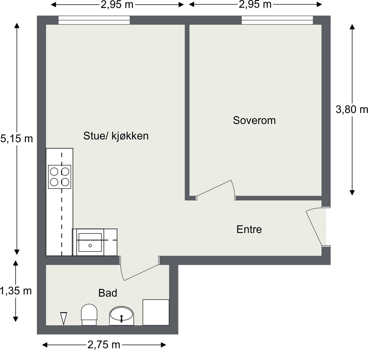 Plantegning Galleribilde