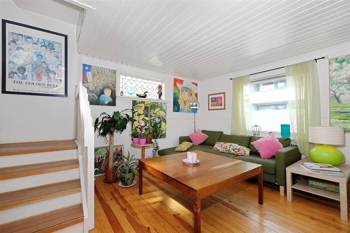 Da tar vi trappen opp til 2. etasje Galleribilde