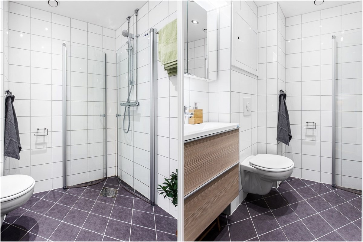 Badet er rehabilitert i regi av sameiet høsten 2014. Galleribilde
