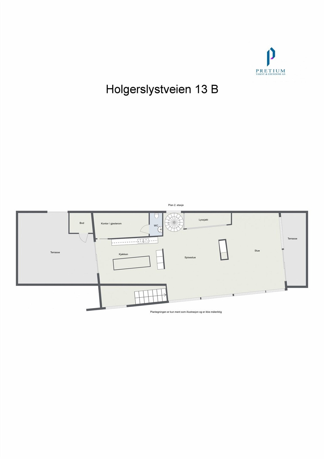 Plantegning 2. etasje Galleribilde