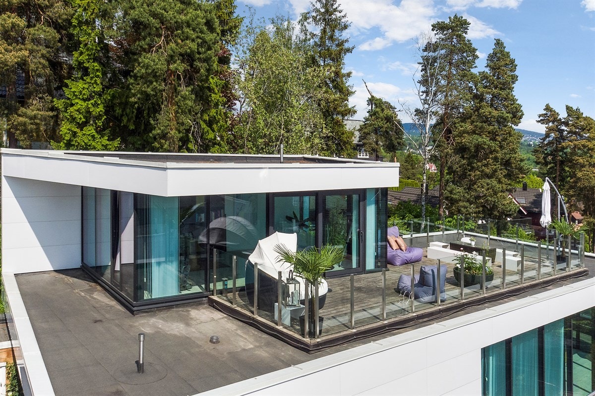 Loftstuen og takterrassen Galleribilde